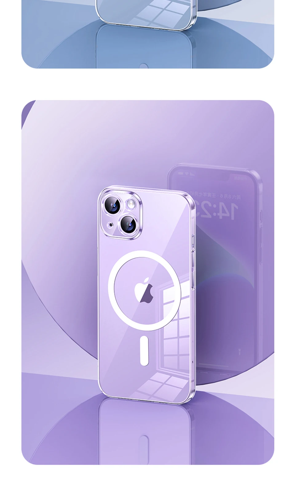 Magnetische transparente Hülle für iPhone 15 14 11 13 12 16 Pro Max Plus für Magsafe Clear Wireless Charging Cases Telefonzubehör – Detail 16