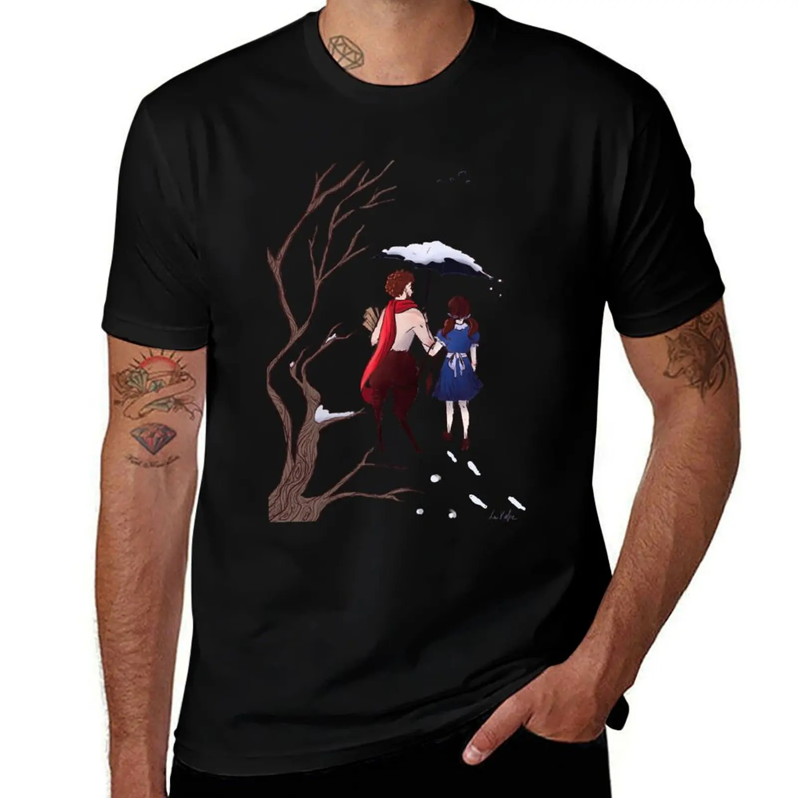 Copy of Mr Tumnus , narnia,chronicles of narnia,the lion the witch and the wardrobe,lucy,pevensie - kimrostudioo , T-Shirt