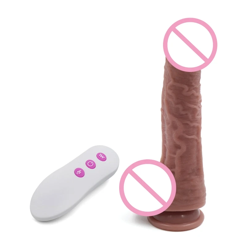 

20RF 7 Vibration Modes Realistic Dildo Vibrator 10 Frequency Telescopic Swing Sex Toy