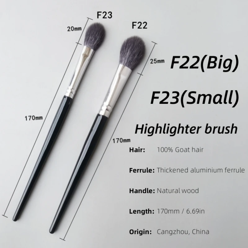 New Highlighter Makeup Brush Natural Goat Hair Beauty Cosmetics Tools