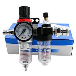 AFC2000 AFR2000 + AL2000 G1/4 air compressor oil and water separator air filter is used to reduce the pressure valve regulator