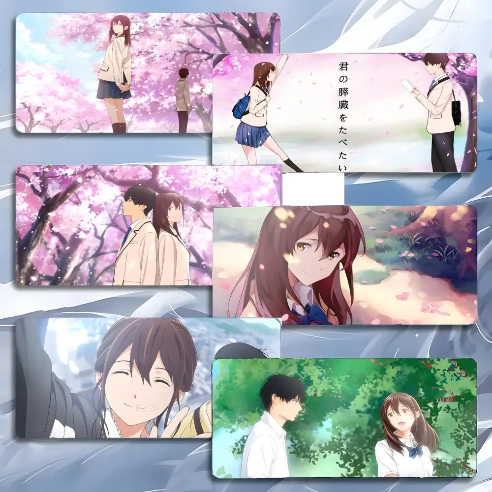Sad Emotional Anime I-I Want to Eat Your Pancreas Mouse Pad Mousepad Large Gaming LockEdge Thickened PC Table Desk Mat