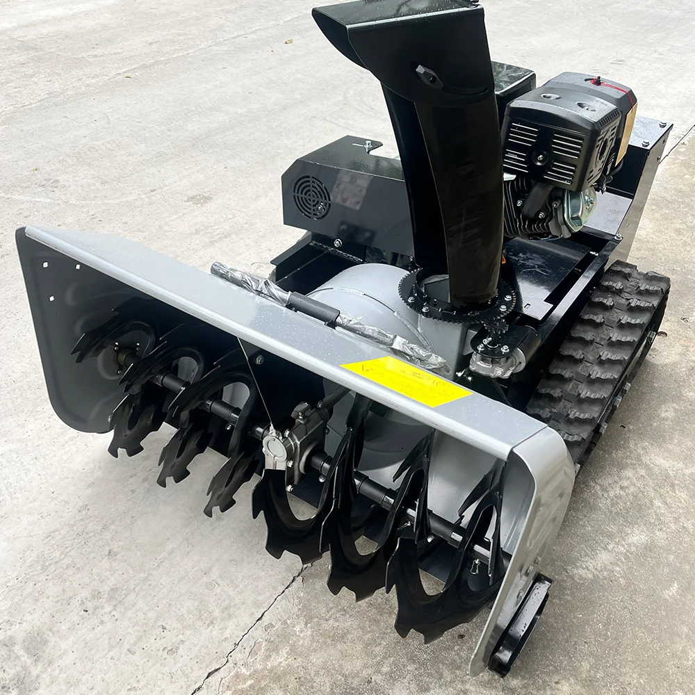 Remote Control Snowplow Multi-Purpose Snow Blower Robot Snow Blower Rubber Track Snowplow Removal Equipment