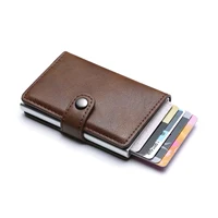 Anti Rfid Bank Card Holder Wallets for Men Luxury Brand MaleLeather Credit Cardholder Case Luxury Small Slim Thin Smart Wallet 3