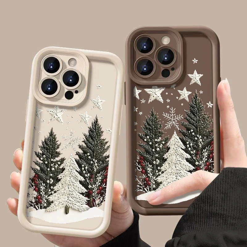 เคสโทรศัพท์ลายต้นคริสต์มาส สำหรับ Honor X9C X9A X8C X8B X8A X8 X7A X6B Magic 6 5 400 Lite 300 200 Pro  วัสดุซิลิโคน TPU นิ่ม