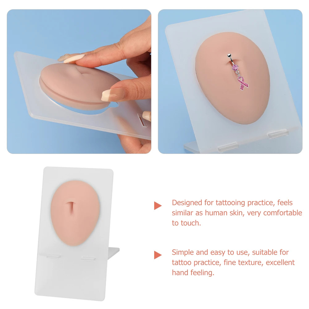 3D سيليكون محاكاة السرة الجلد وهمية لممارسة الوشم الجلد الاصطناعي الناعم مناسبة للمبتدئين والخبراء #4
