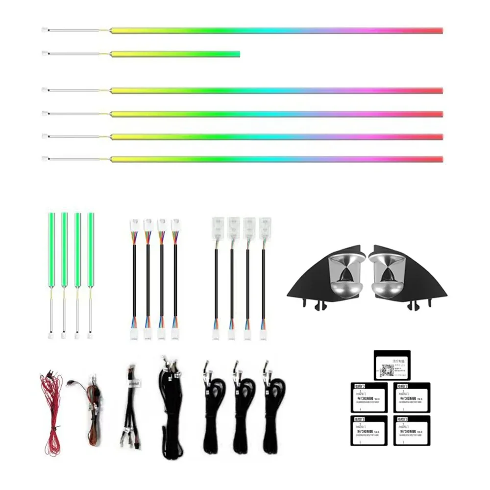 

Upgrade LED Car Interior Ambient Lighting for Mercedes Benz CLS W218 2012-2017 Hourglass Tweeter Atmosphere Strip Accessories