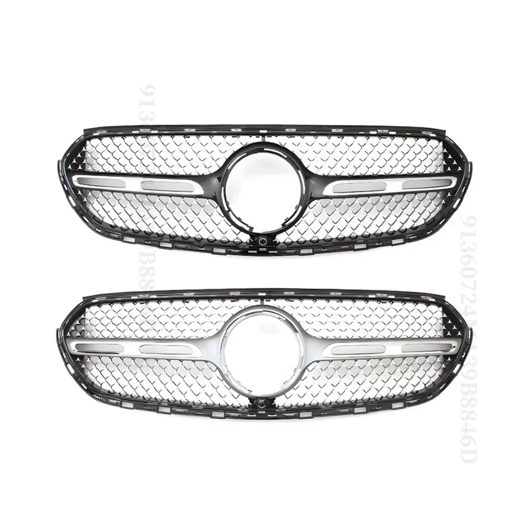 For Mercedes Benz New GLC X254 2022 2023 2024+ GT Diamond Style Front Radiator Grille Inlet Grid Mesh Grill Tuning Accessories