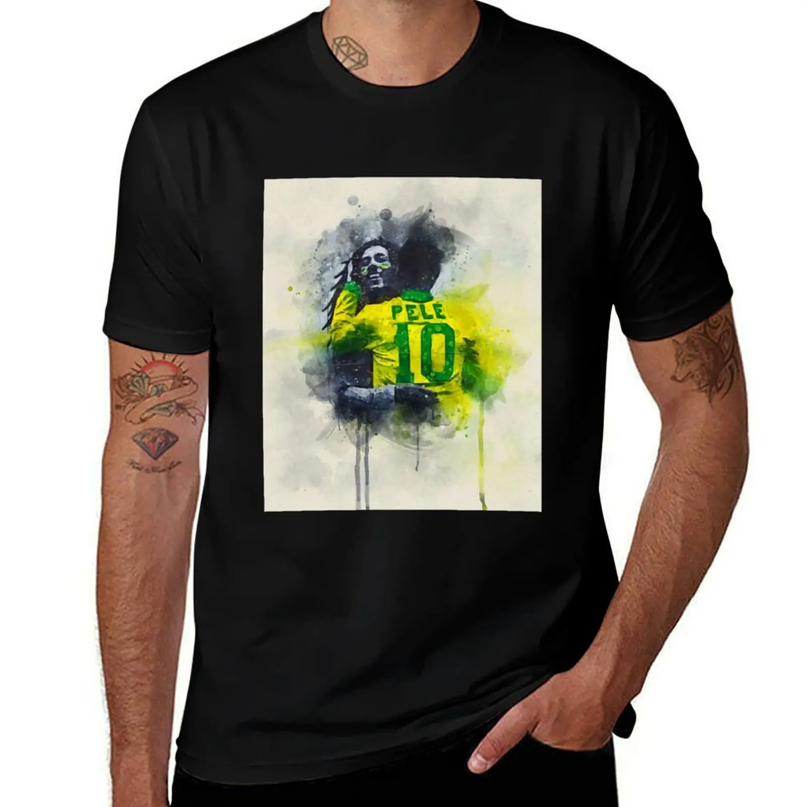 Special tribute to King PELE T-Shirt Stretch Fabric Comfort T-Shirt