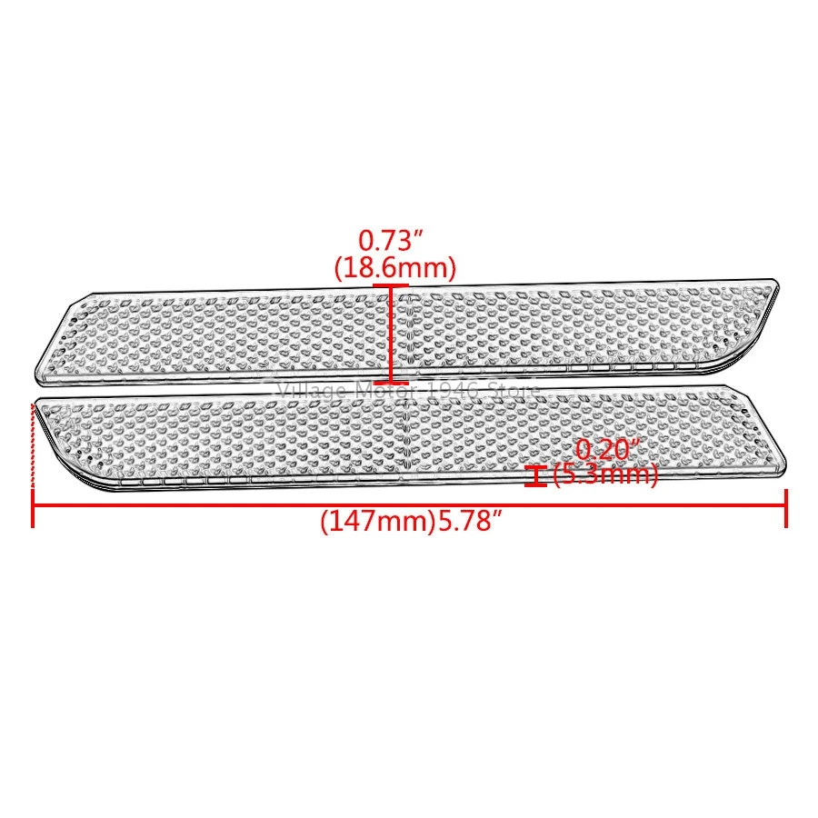 Moto catarifrangenti rossi coprisedili per borse da sella per Harley Electra Street Glide Touring Road King nuovi accessori moto
