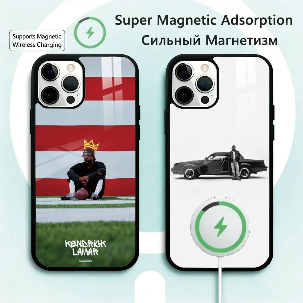 

Rapper K-Kendrick Lamar Phone Case For iPhone17,16,15,14,13,12,11 Plus,Pro Magnetic Supports Magnetic Wireless Charging