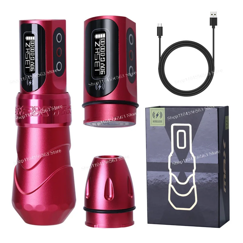 Dual Battery Tattoo Machine MAX Wireless Tattoo Pen, Battery Pen Cutting Machine
