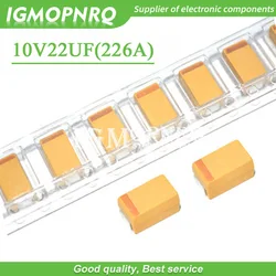 20pcs A 3216 22uF 10V 226A SMD tantalum capacitor 10V22UF capacitance New original IGMOPNRQ