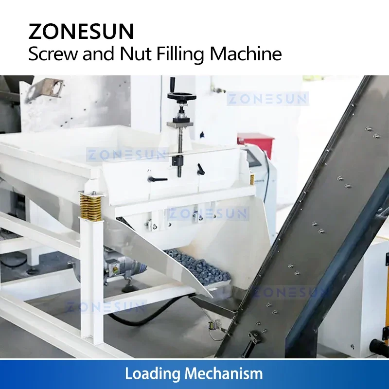 Zonesun ZS-LSM15 Máquina envasadora de tuercas y pernos Máquina envasadora de tornillos Kit de hardware Máquina envasadora