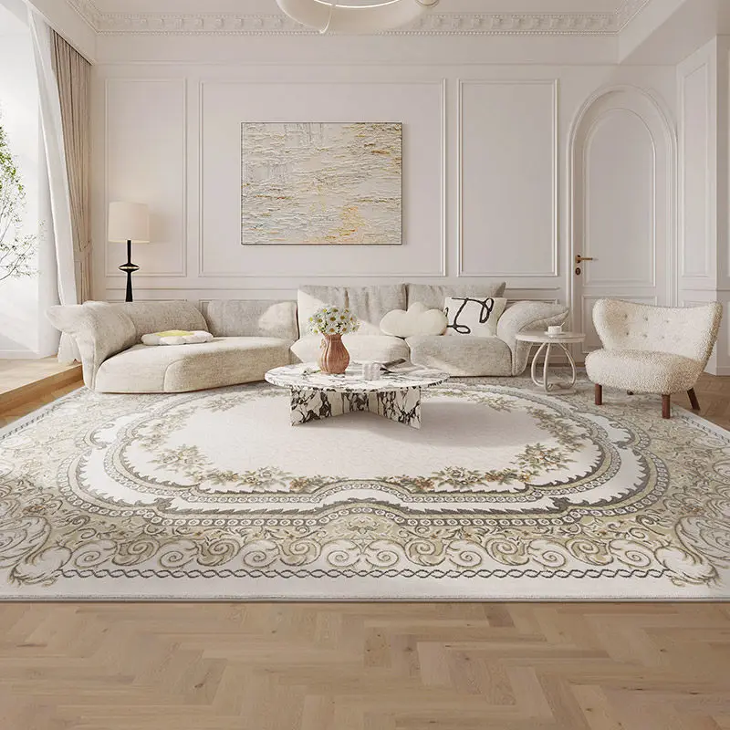 YFY french rug - vintage, high-end, cream-colored, light luxury, european & american style,  light french style for bedroom