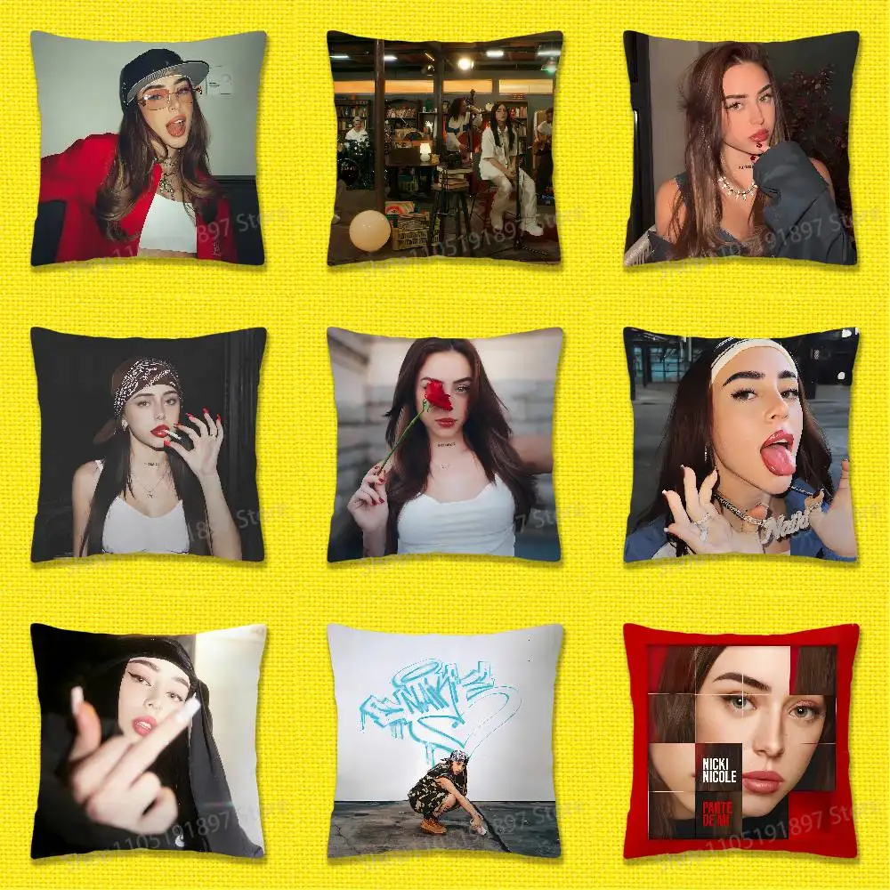

N-Nicki N-Nicole NAIKI Alma Recuerdos Throw Pillow Case For 50cm 40cm 55cm 45*45cm 30cm Square Bedroom Pillowcase Cover