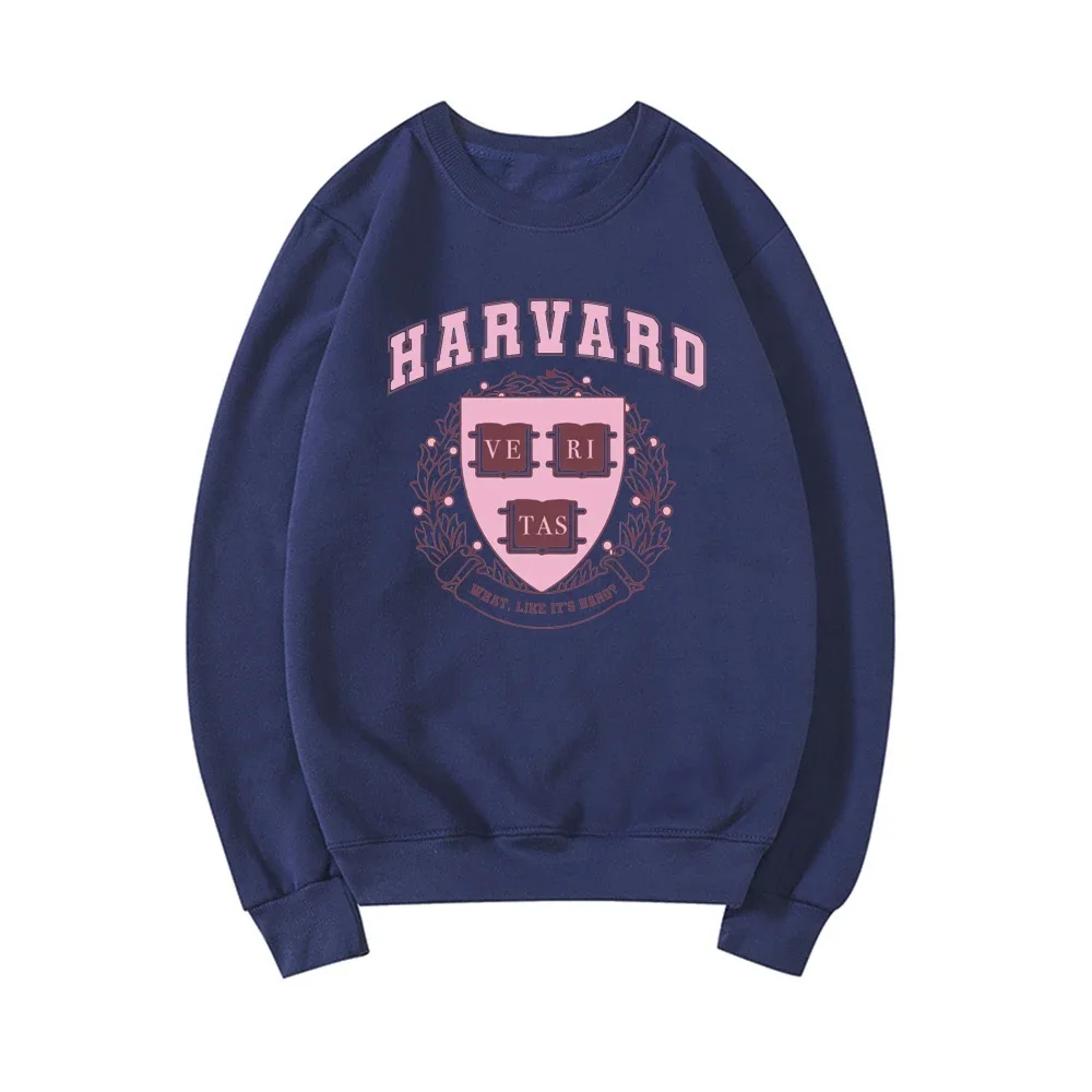 Harvard Legally Blonde Sweatshirt What Like It\'s Hard Hoodie Elle Woods Crewneck Sweatshirts Fall Women Tops Casual Pullover