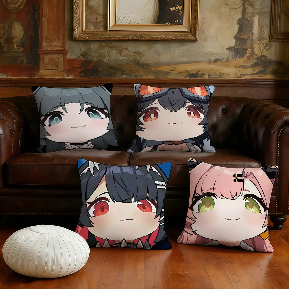 Cute Q Version ZZZ Ellen cushion cover Plush Fabric Soft Double Sided Print Sofa Cushion Cover Throw Pillow Covers