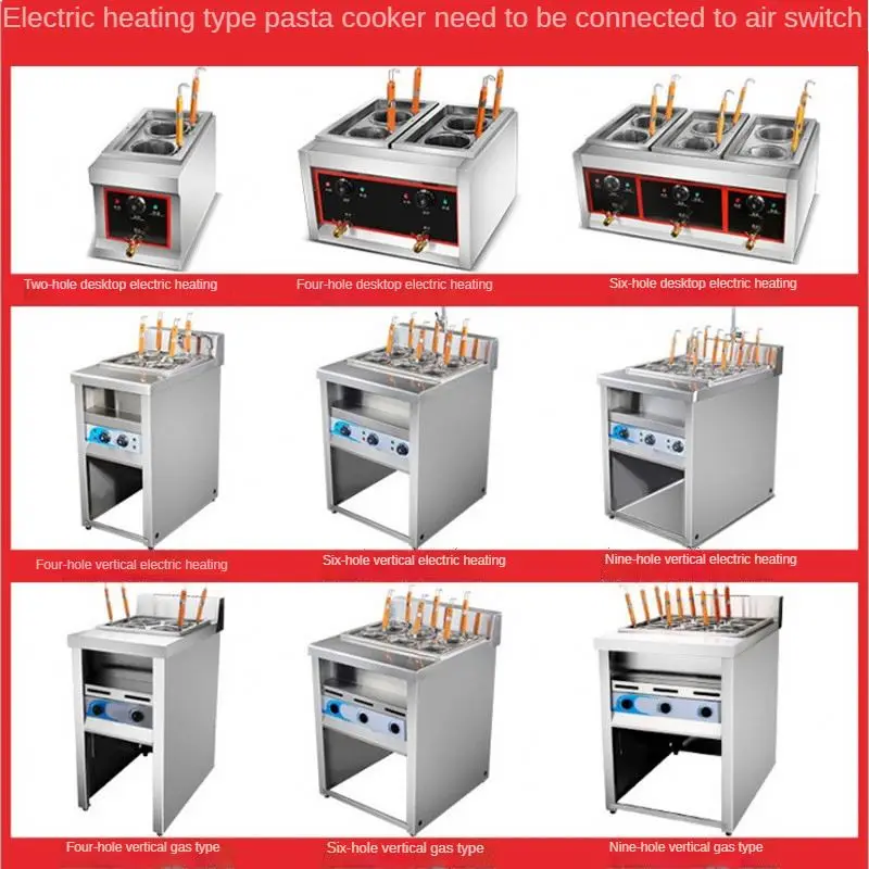 Vertical 2 4 6 9 Head Electric Heating/gas Commercial Desktop Machine Cooking Stove