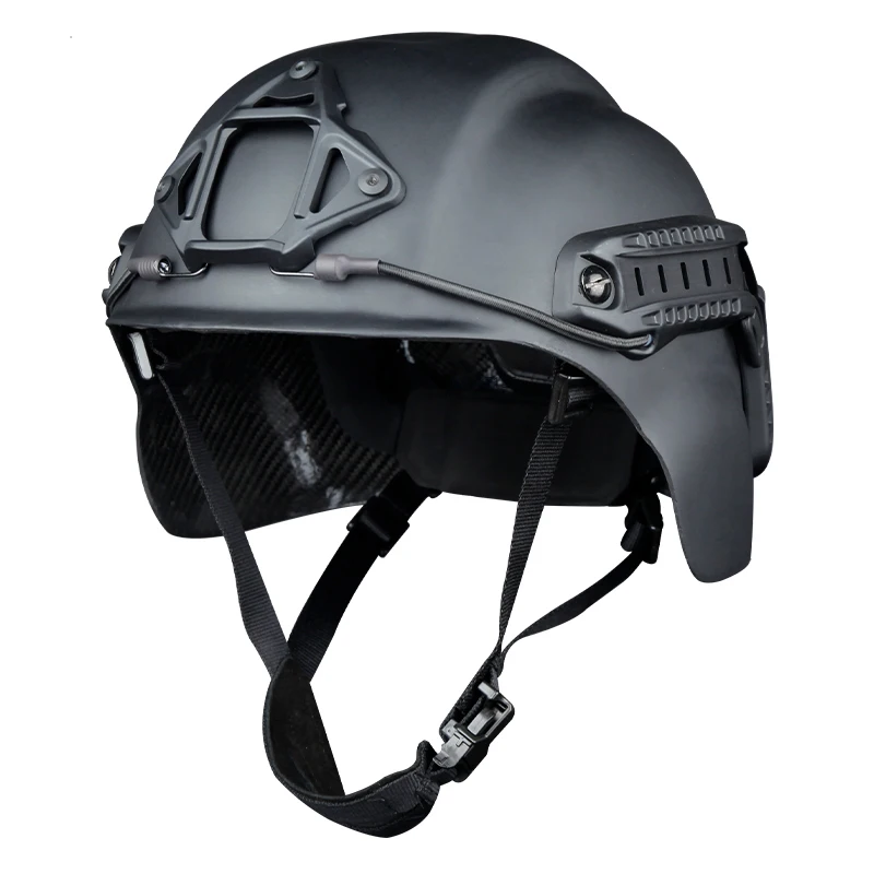 Black Hawk Carbon Fiber Tactical Helmet for Outdoor All-Field Rescue Fire Protection Mountain Climbing Other Safety Activities