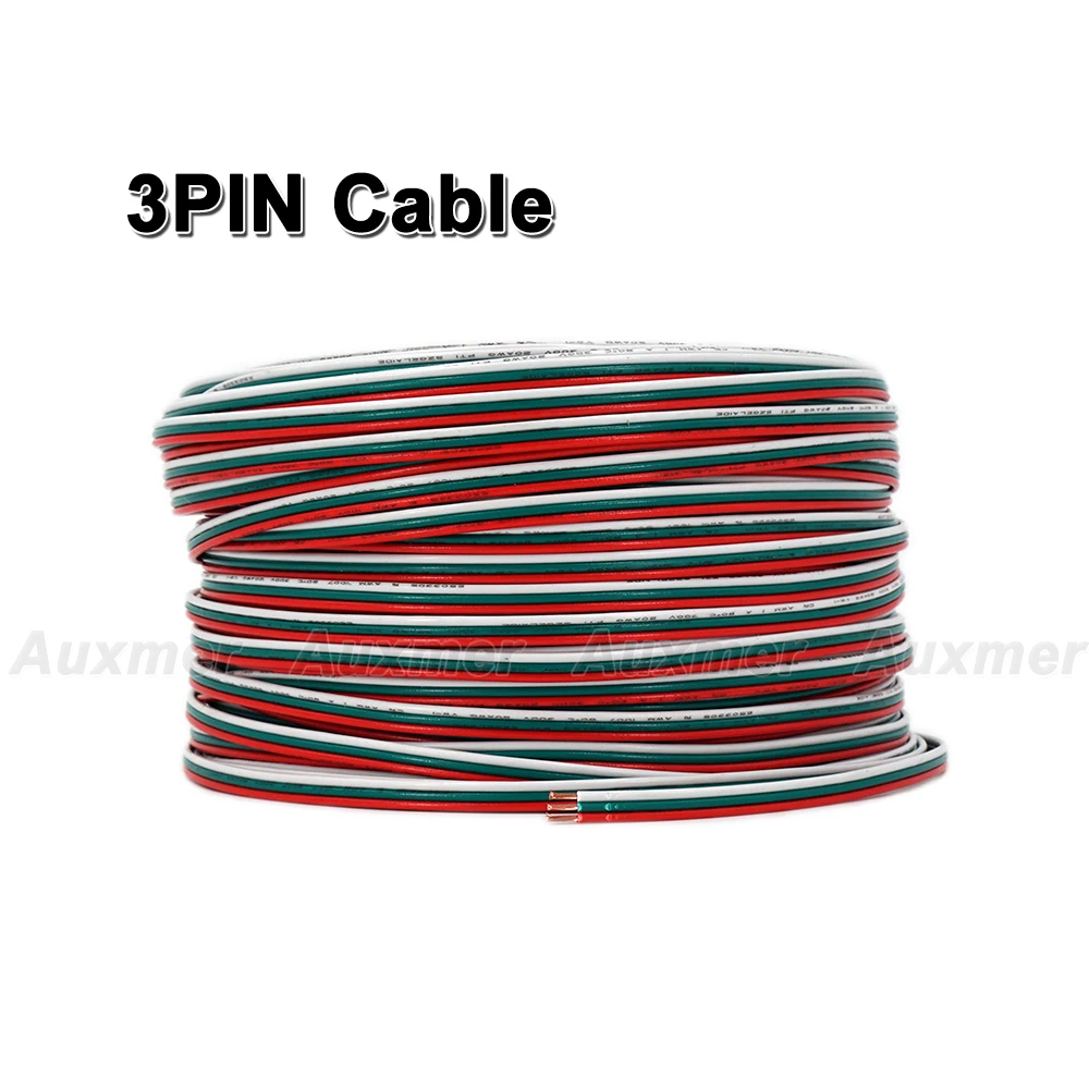 16AWG,18AWG,20AWG Cable Electric Wire 2PIN/3PIN/4PIN/5PIN/6PIN, Extension cable for 5050 2835 WWCW RGB RGBW RGBCCT LED Strip