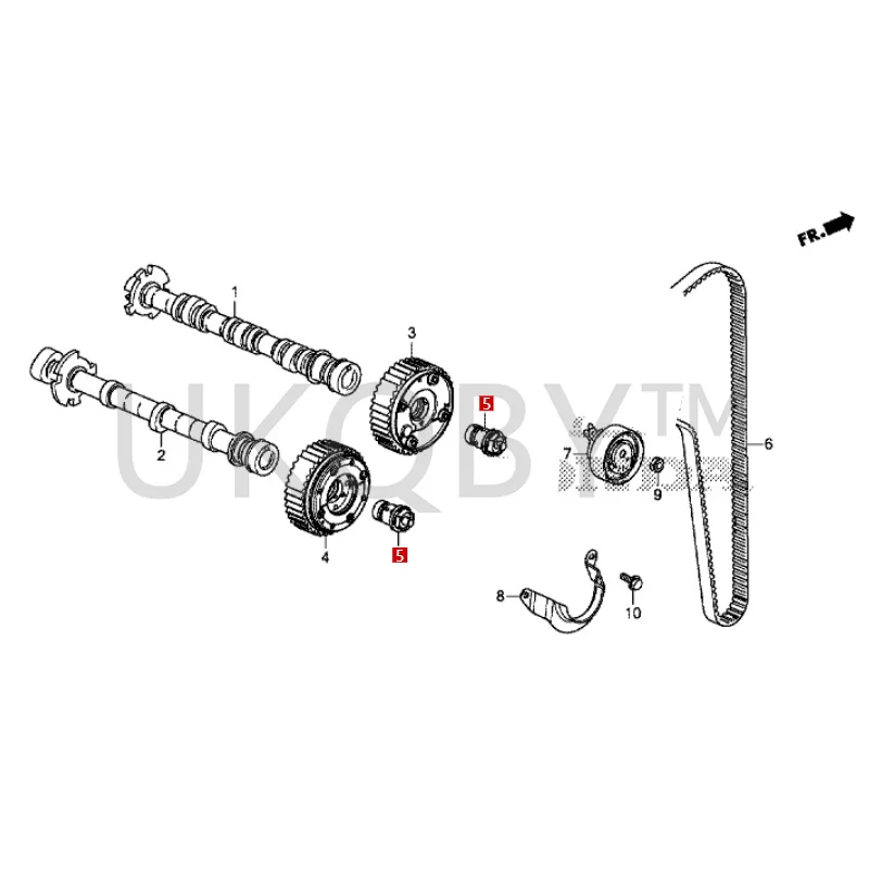 14330-5AY-H01 Suitable for Ho nd a 17-21 Ci vi c Li ng pa i En jo ym en t Do ma in Camshaft bolt eccentric shaft screw