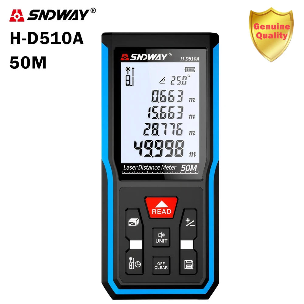 SNDWAY  Laser Rangefinder Distance Meter Electronic Ruler Mini Range Finder Laser Measure Meter H-D510A D710A D100A