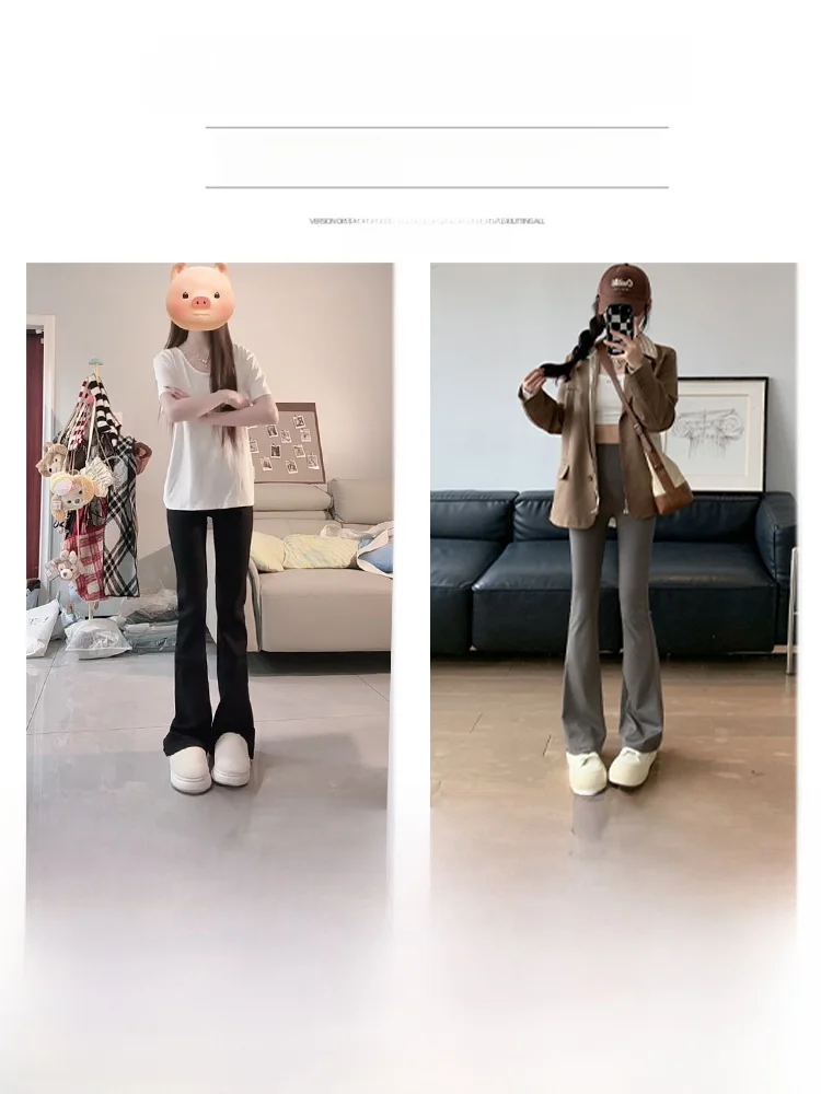 Schlankheits-Yogahose für Damen, Frühling, Sommer, 2022, hohe Taille, ausgestelltes Sport, lässig, Micro-Flare-Hose, elastisch, bequeme Passform