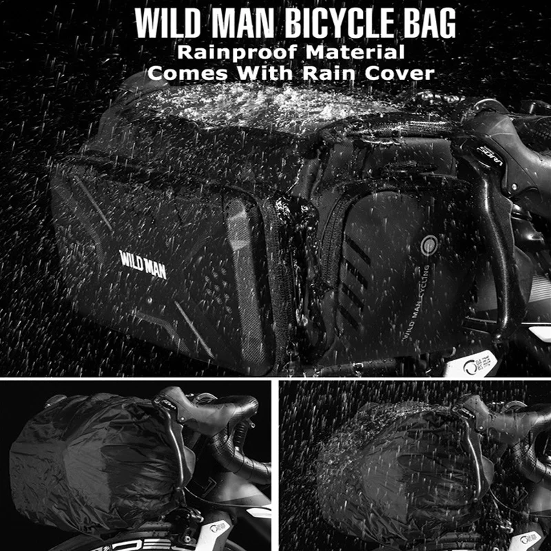 Bicycle Handlebar Bag, Folding Cycling Bag 7\