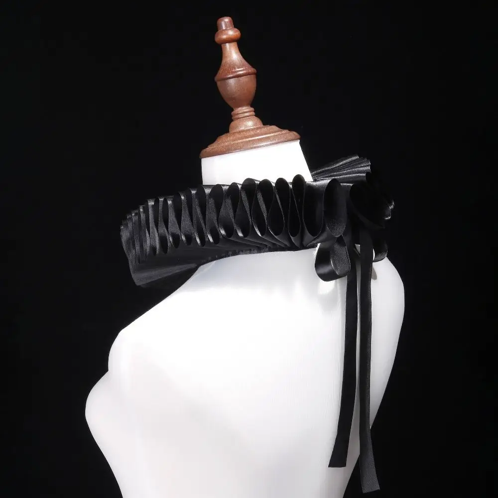 Detachable Shakespeare Neck Ruffled Collar Elegant Opera Renaissance False Collar White Vintage Retro Ruff Collar Photo Props