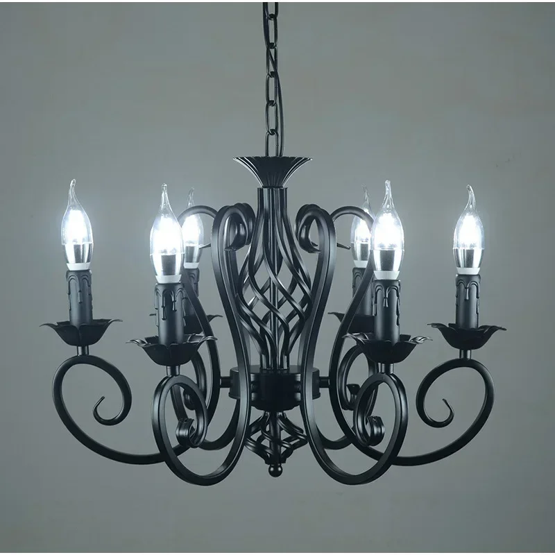 الأمريكية الثريا غرفة نوم 5 بسيطة الرجعية المنزل غرفة المعيشة الصغيرة دراسة الشرفة غرفة الطعام مصباح ثلاثة مصابيح شمعة