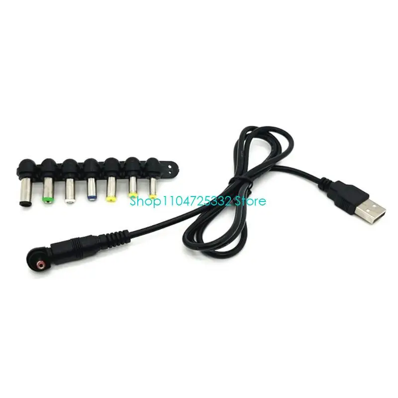P5EA USB 5V To DC9V 12V Converter Cable USB5V to 9V 12V Power Charging Cable 1M