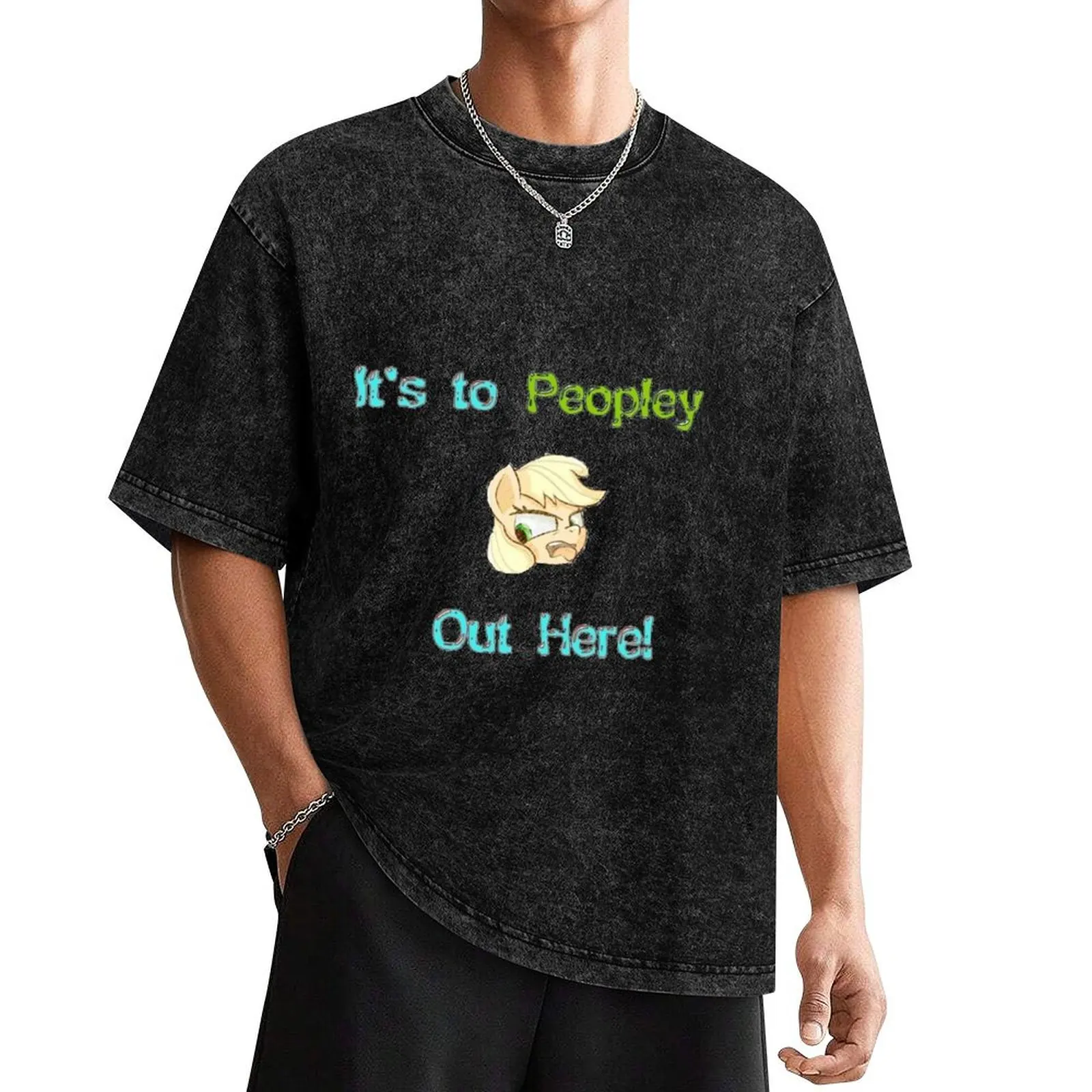 To Peopley Outside T-Shirt heavyweights blacks oversized t shirt men