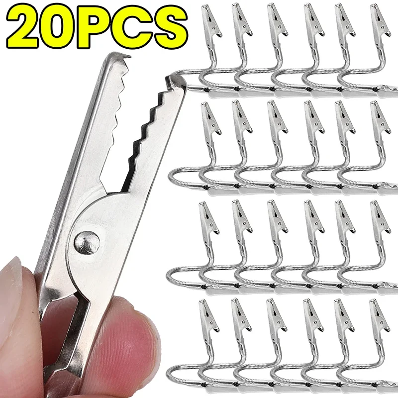 1/20Pcs 18cm Alligator Clips Double Heads Flexible Hose DIY Memo Card Photo Picture Note Multifunction Holder Office Accessories