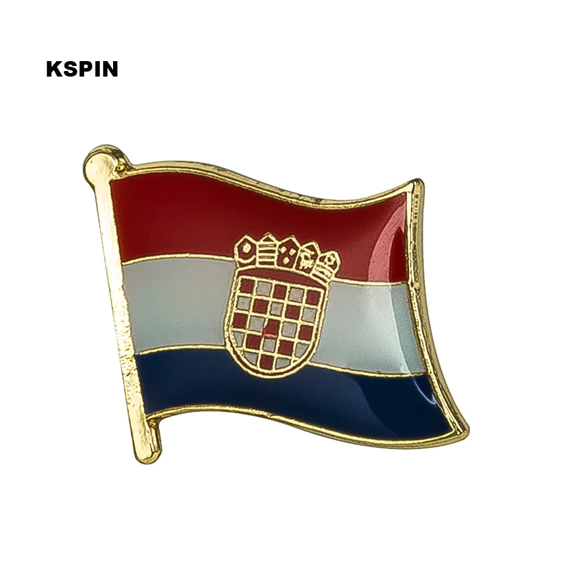 32 team Qatar vlag metalen reversspeld vlag pin badge