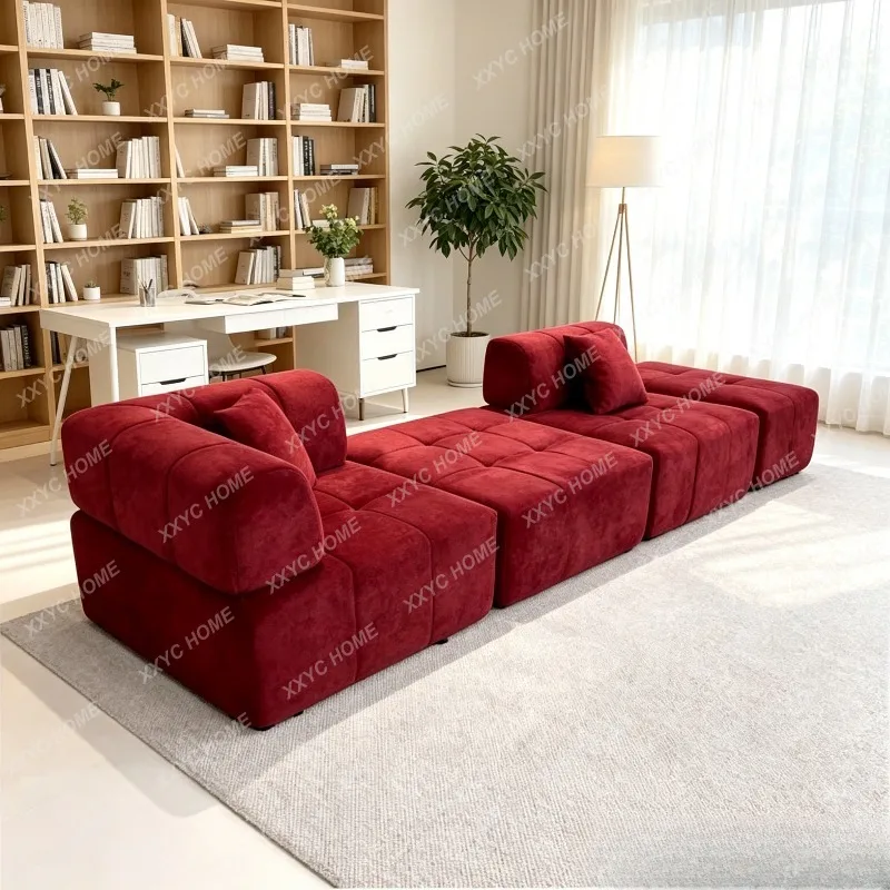 

Compressed sofa puff sofa straight row living room simple z604,270*100*66