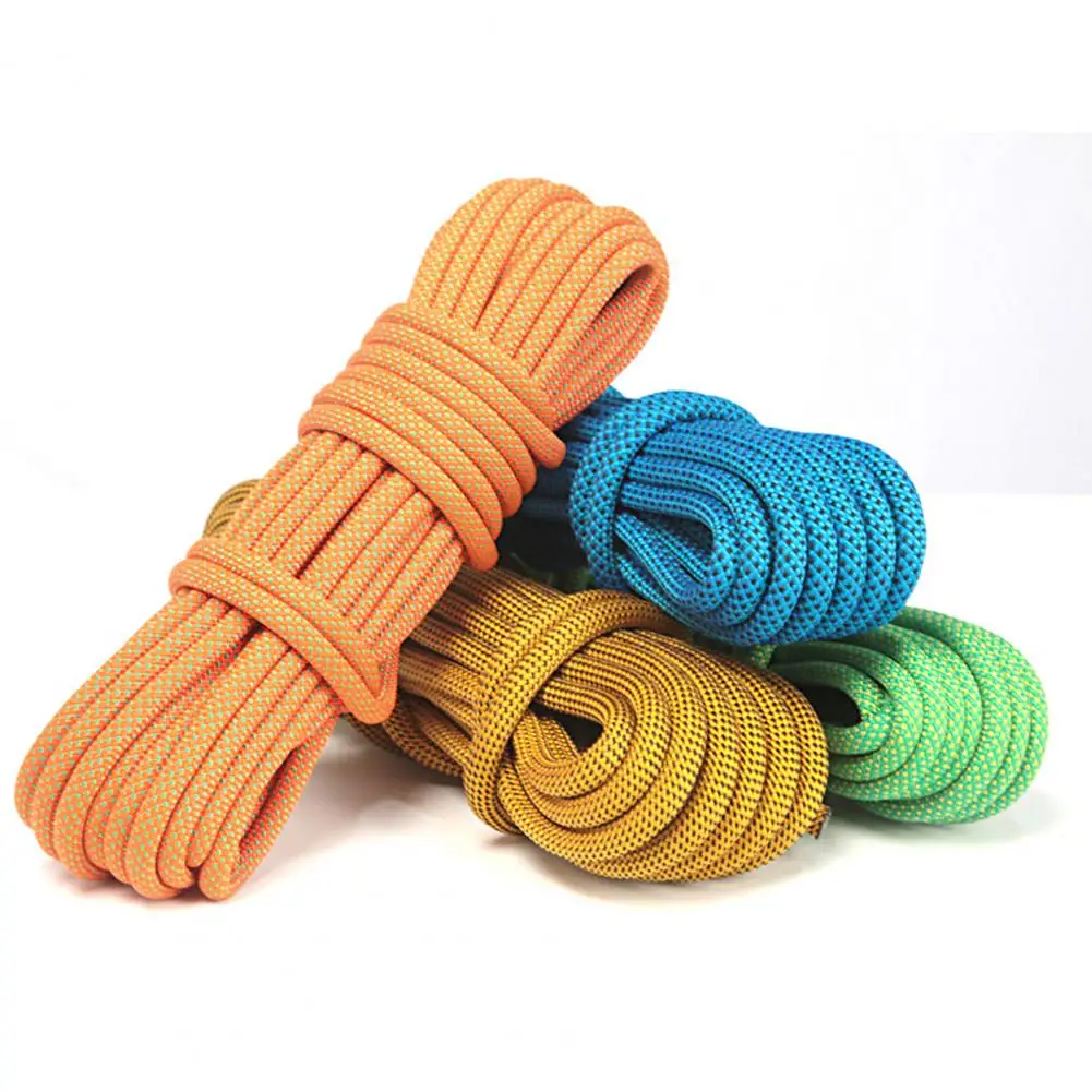 9mm 6 Strand Rock Climbing Rope Parachute Cord Lanyard Rope Wilderness Survival Training Rappelling Rope Camping Safety Rope