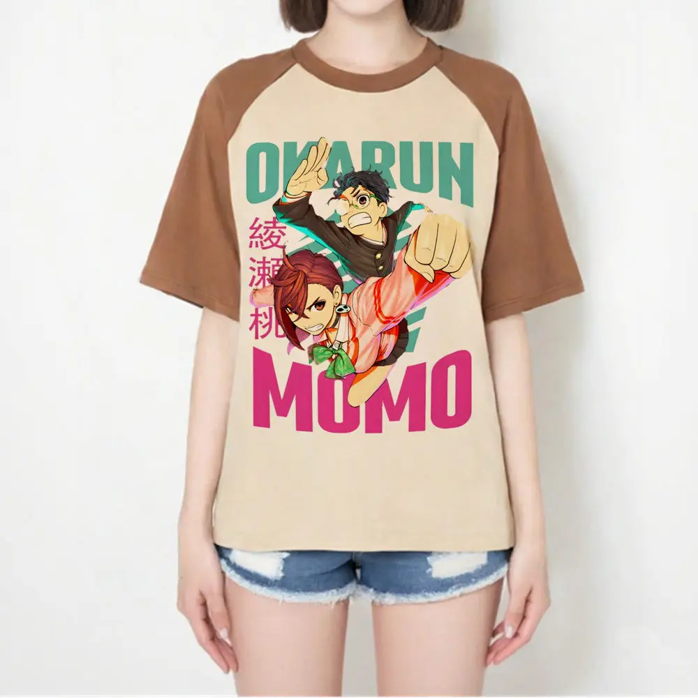 Dandadan 탑 티셔츠 여성 팝 문화 사이키델릭 80년대 애니메이션 그래픽 파스텔 티셔츠 스트리트웨어 애니메이션 80년대 하라주쿠 고딕 여성