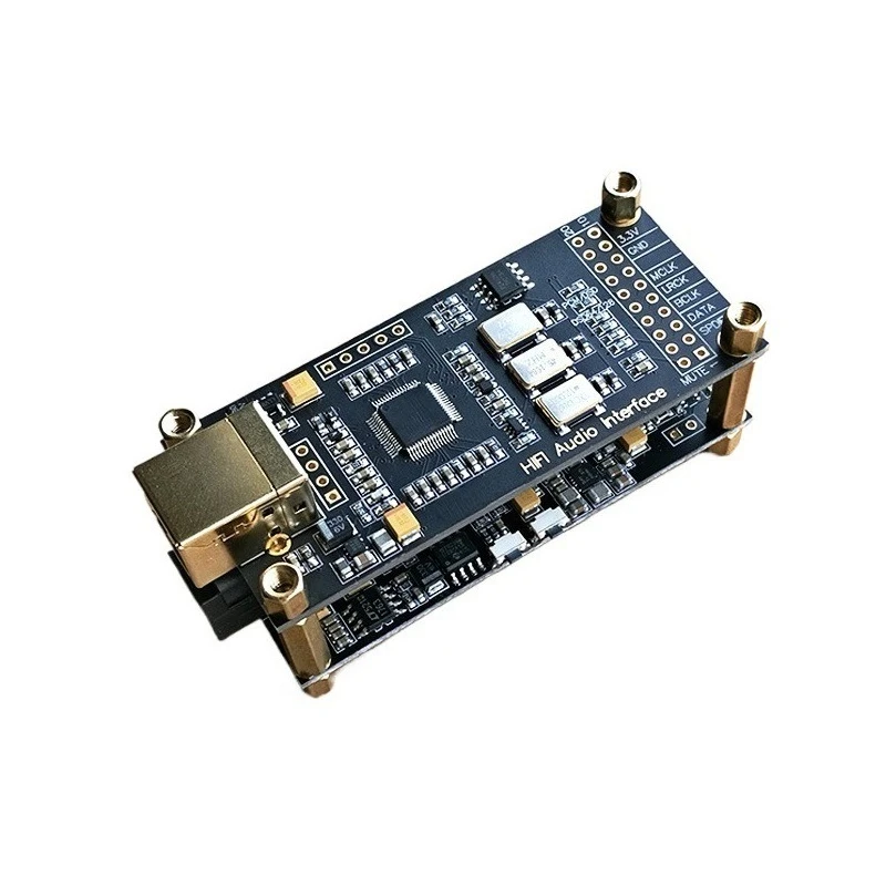 Finished SA9227 ES9038Q2M Decoder DAC Board Audiophile USB Digital Audio Converter Kit Native DSD Support