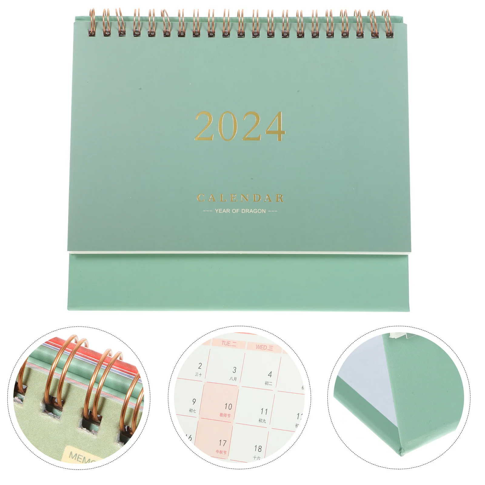 

2024 Desktop Calendar Block Month Planner Standing Mini Ornament for Table Decor Home Accessories Delicate Office Gift