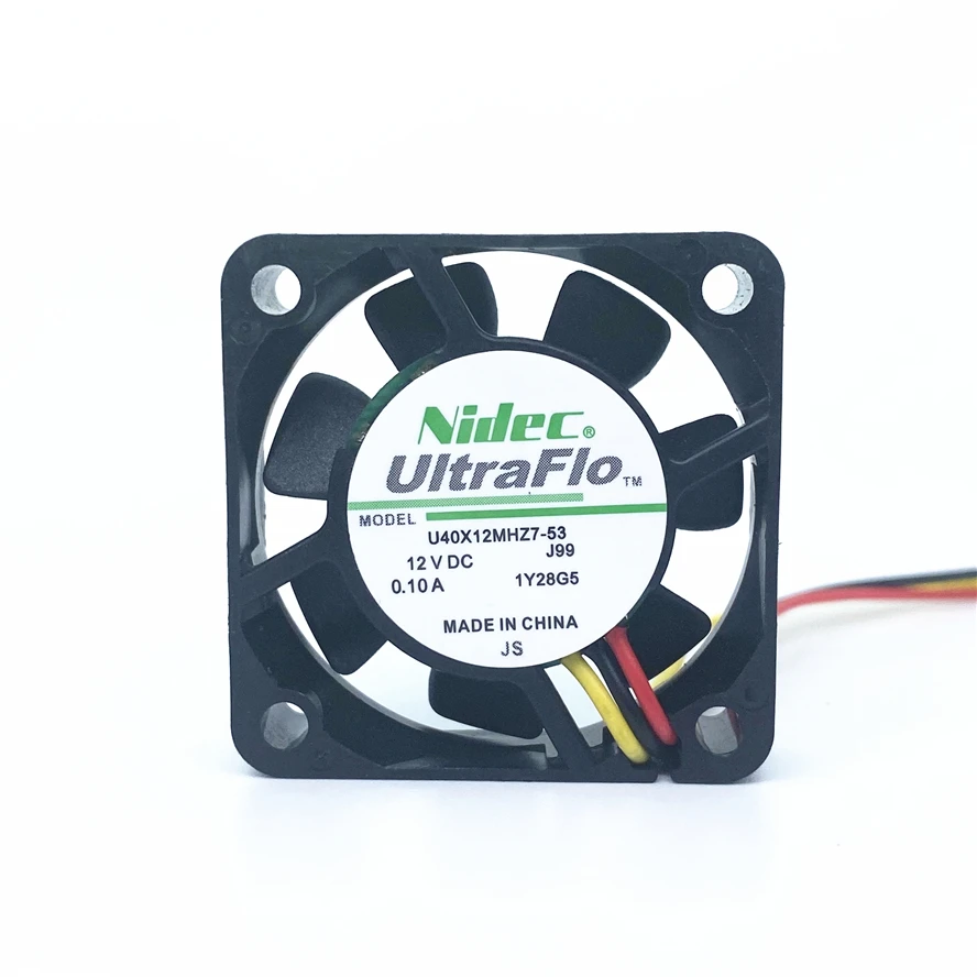 

Nidec U40X12MHZ7-53 4010 40MM 40x40x10MM Cooling Fan 9000RPM DC12V 1.2W For 3D Printer North Bridge Chip Fan 3PIN