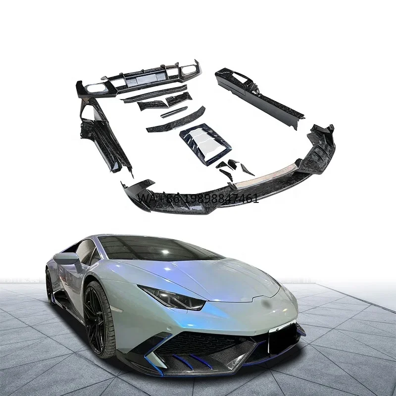 Forged Carbon Fiber MSY Body Kit for Lamborghini Huracan Lp610 Bodykit Front Lip Rear Diffuser Side Skirt Rear Engine Trunk Hood