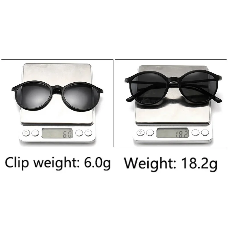 نظارات شمسية بمشبك مغناطيسي للرجال والنساء ، نظارات طبية ، مستقطبة ، عدسات رؤية ليلية ، 6 في 1 #3