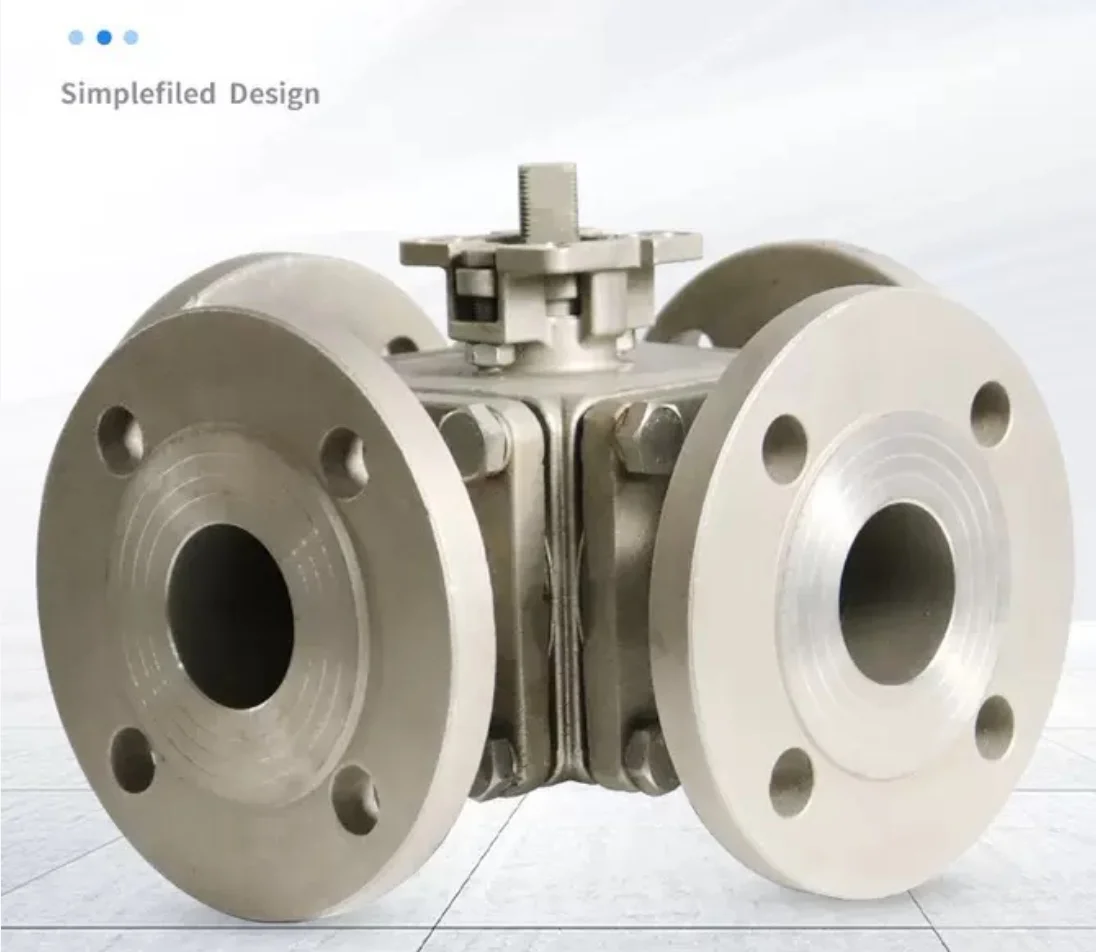 

High Quality Stainless Steel PN16 WCB SS304 SS316 PTFE Manual Flange 4 Way Ball Valve