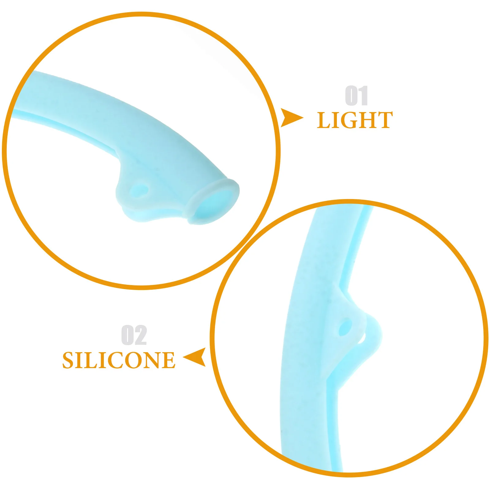 

1Pair Portable Racket Frame Protector Anti-Scratch Silicone Sleeve Universal Front Frame Protection Stylish Design Easy to