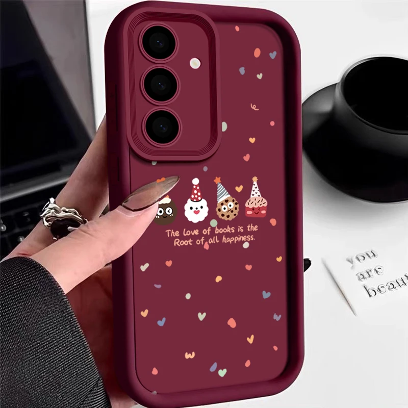 Christmas Pattern Case For Samsung Galaxy A55 A54 A34 A14 A15 A35 A52 A53 A16 5G S24 S23 S22 Ultra S21 Plus S20 FE Phone Cover