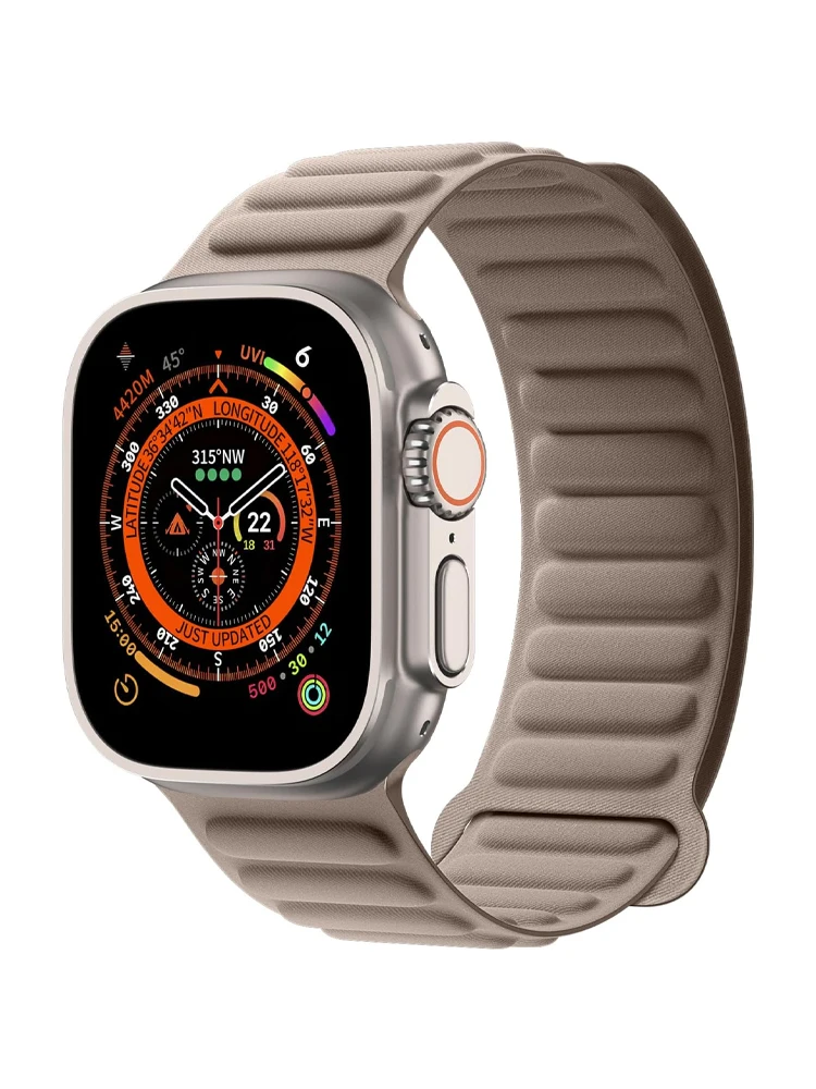 FineWoven für Apple Watch Ultra 3 Band 49 mm 46 mm 42 mm 40 45 41 44 mm Magnetgliederarmband iWatch Armband Serie 11 10 9 8 6 7 SE