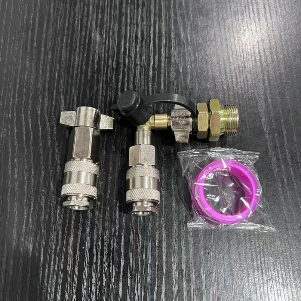 Intake Joints Set Carbon Steel Air Connection Pipe for Truck Gas Storage Intake Valve Compatible with Air Pumps