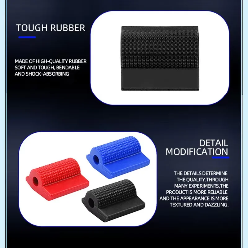 1pc Motorcycle Shift Gear Lever Anti-skid Pedal Rubber Cover Shoe Protector Foot Peg Toe Gel  Motorcycle Rain Boots Accessories