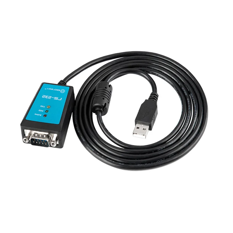 USB to RS232 COM Port Serial DB9 Pin Cable Adapter 1.8M FTDI Chip USB 2.0 to DB9 RS232 Serial Cable Converter with Magnetic Ring